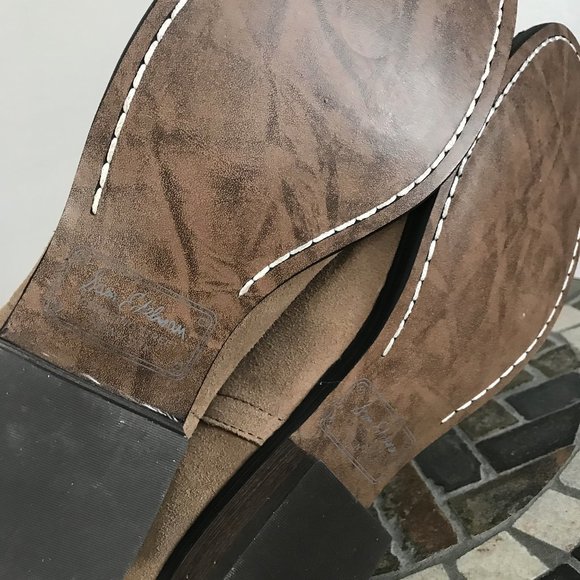 NEW Sam Edelman "Malone" Suede Ankle Boots in Beige, size 9M - Picture 8 of 9